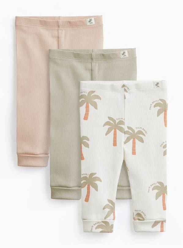 Palm Tree Print Leggings 3 Pack 18-24 months